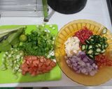 Foto langkah ke 2 dari resep Cumi asin daun kemangi,(buat isian nasi bakar).