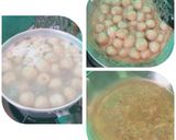 Foto langkah ke 5 dari resep Pentol isi sosis&telur sambal kacang.