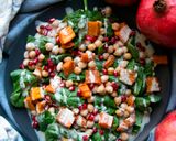 Csicseriborsós saláta gránátalmával (gluténmentes, vegetáriánus, húsmentes) recept fázis 4 fotója
