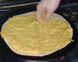 A picture of step 4 of Baisan Wali missi Roti with fries.