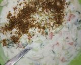 A picture of step 3 of Vegetable raita.