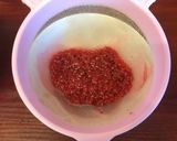 A picture of step 3 of Easy Raspberry sauce.