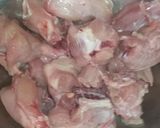 A picture of step 1 of Chicken Alu.