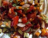 A picture of step 6 of Chocolate cheesy veg. salad.