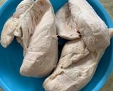 Hình bước làm 2 của món Xôi Lạp Xưởng Gà Xé