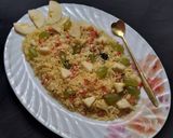 A picture of step 3 of Kashmiri pulao.