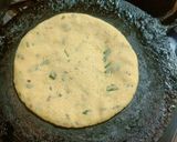 A picture of step 4 of Makki ki Roti.