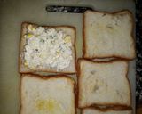 A picture of step 2 of Curd paneer and corn sandwich.