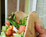 A picture of step 28 of Bombaat Rotti Suttu (wrap).