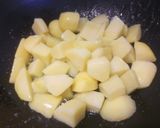 A picture of step 2 of Sautèed Seasonal Mushrooms and Potatoes with Speck and Parsley.