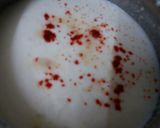 A picture of step 5 of Besan ke cheele ka raita.