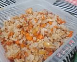 รูปขั้นตอนการทำที่ 4 ของ ข้าวผัดแอปเปิ้ล🍎แครอท (เครื่องเหลือจากทำสลัดมันฝรั่ง)