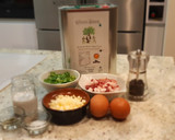 Foto del paso 1 de la receta: Frittata de pimiento, panceta y mozzarella