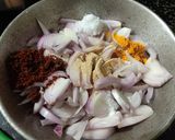 A picture of step 1 of Crispy Kanda bhajiye for beginners.