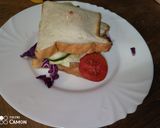 A picture of step 2 of Fried egg sandwich.