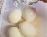 A picture of step 2 of My Devilled Eggs.😀.