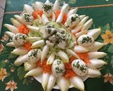 Une image de l'étape 13 de Salade tricolore aux œufs.
