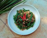 Foto langkah ke 4 dari resep Baby Buncis Cah Sapi Cincang.