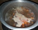 A picture of step 1 of Hot & sour soup.