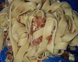 Foto del paso 12 de la receta: 🇮🇹 Tagliatelle alla carbonara / Tallarines a la carbonara 🇮🇹