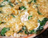 Foto langkah ke 3 dari resep Omelet Tahu Bayam.