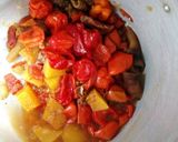 A picture of step 5 of Miyar zogale (moringa soup).