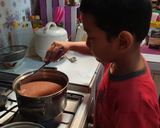 Foto langkah ke 2 dari resep 15. PUDOT COKLAT-VLA.