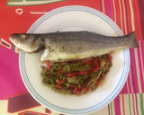 Foto del paso 4 de la receta: Lubina al horno con verduras