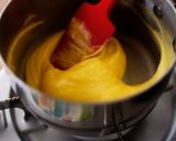 A picture of step 13 of Mango Frangipane Tart | Gorgeous Orange Yellow Tart.