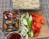 Foto langkah ke 2 dari resep 주꾸미 볶음면 Stir-fried webfoot octopus noodles🇰🇷🍝.