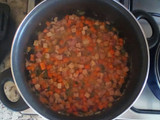 Arroz salteado con Chuletas y Vegetales