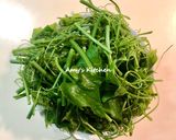 龍鬚菜炒鮮菇的食譜步驟1照片