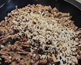 Foto del paso 4 de la receta: Lumaconi rellenos de carne, tomate, champiñones, jamón y nata