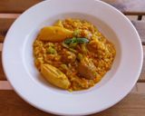 Foto del paso 9 de la receta Arroz meloso de calamar y butifarra