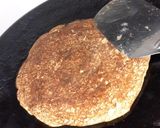 A picture of step 2 of Masala oats cheela pizza.