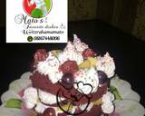 Mini red valvet fruit cake recipe step 3 photo