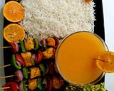 A picture of step 5 of Juicy shaslik sticks with orange juice.