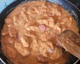 A picture of step 8 of Creamy and Spicy Chicken and Chorizo Pasta.