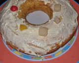 Foto del paso 3 de la receta: Bizcochón de Naranja con chocolate blanco y frutas en almíbar