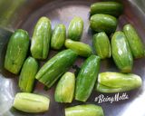 A picture of step 1 of Stuffed Ivy Gourd Subzi.