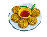 A picture of step 7 of Green Moong Dal Vada.