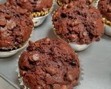 Foto langkah ke 6 dari resep Banana Chocolate Muffin Super Moist.
