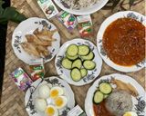 Gambar langkah 12 resipi Nasi Lemuni Sambal Sotong Kembang.