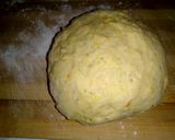A picture of step 1 of Orange mandazi#weekly jikoni challenge.