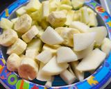 Foto del paso 1 de la receta: Budín de avena con manzana, pera y banana saludable