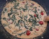 Une image de l'étape 5 de Saumon sauce épinard parmesan.