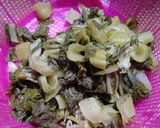 Foto langkah ke 1 dari resep Sayur asin ayam/bakso super mudah #ResepRamadan.