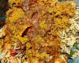 A picture of step 5 of Vegetable and pasta pulao.