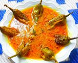 A picture of step 18 of Hyderabadi Mirchi Salan.