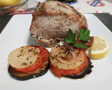 Foto del paso 5 de la receta: Lomo de cerdo con berenjenas al horno